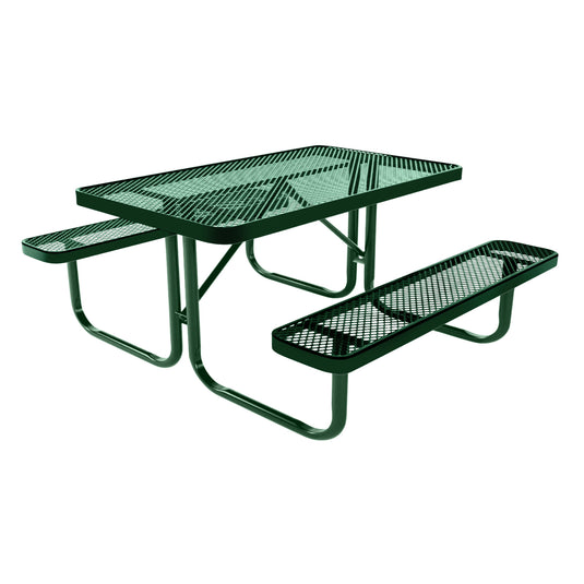 4 FT Rectangular Kids Picnic Table With Colored Frame