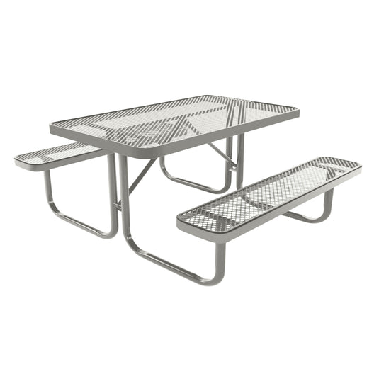 4 FT Rectangular Kids Picnic Table With Colored Frame
