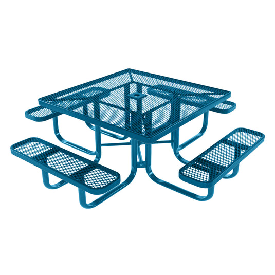 Square Kids Picnic Table With Colored Frame