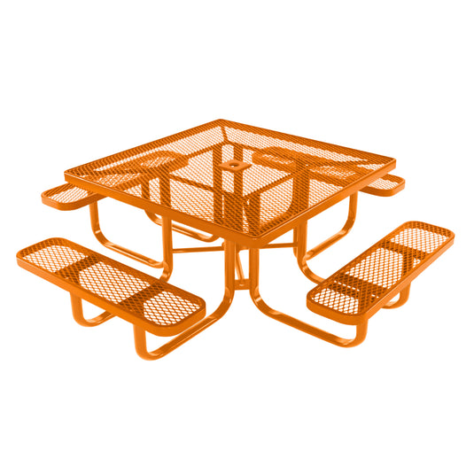 Square Kids Picnic Table With Colored Frame