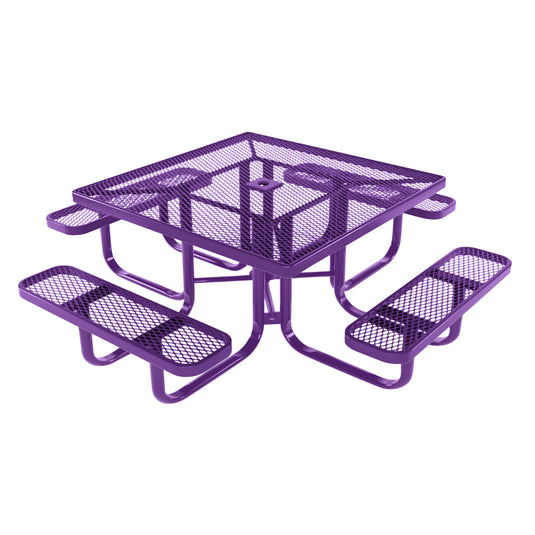 Square Kids Picnic Table With Colored Frame