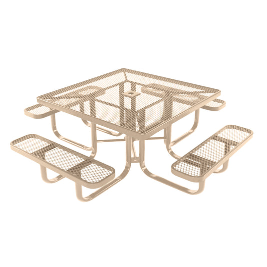 Square Kids Picnic Table With Colored Frame