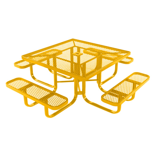 Square Kids Picnic Table With Colored Frame