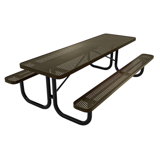 8 FT Commercial Rectangular Outdoor Picnic Table