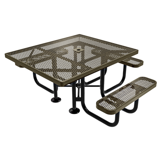 46" x 54" ADA-Accessible Weatherproof Square Outdoor Picnic Tables