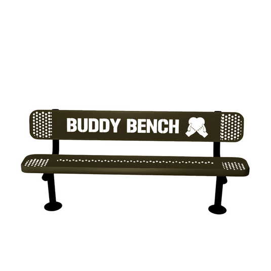 Buddy Bench with Surface Mount Frame