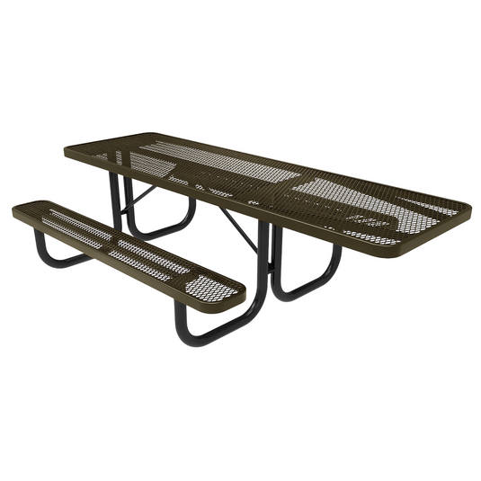 One-End ADA-Accessible Weatherproof Rectangular Outdoor Picnic Table