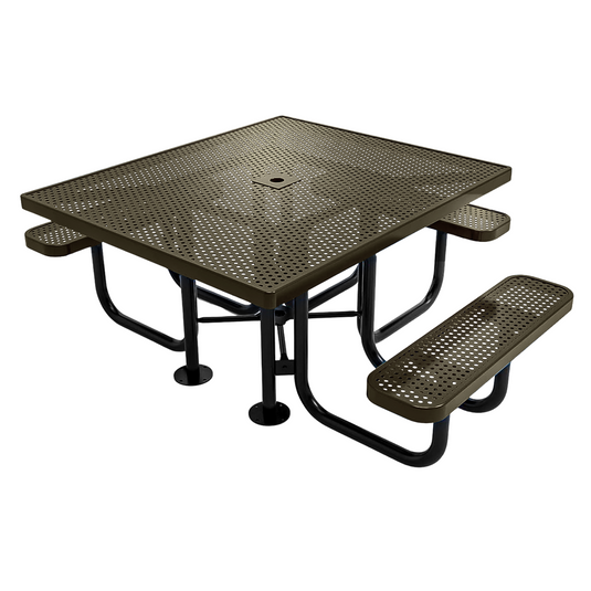 46" x 54" ADA-Accessible Weatherproof Square Outdoor Picnic Tables