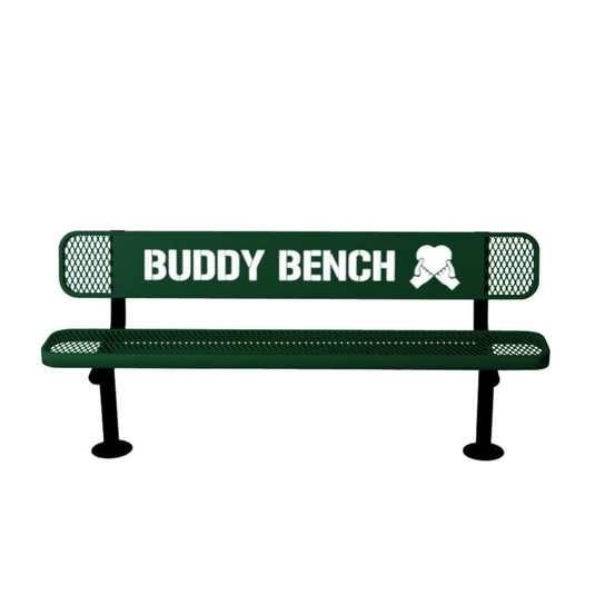 Premium Buddy Bench with Surface Mount Frame