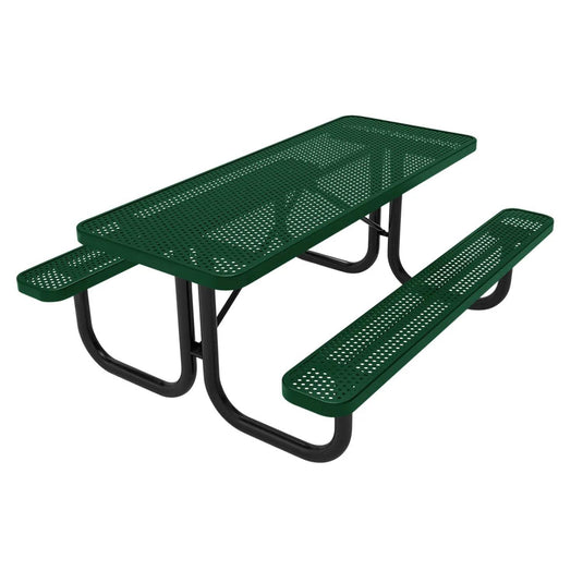 6 FT Commercial Rectangular Outdoor Picnic Table