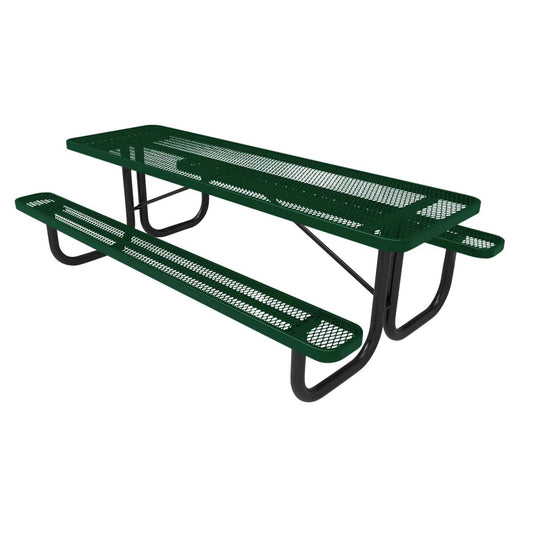 8 FT Commercial Rectangular Outdoor Picnic Table