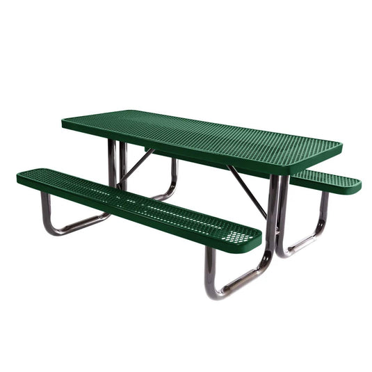 6 FT Commercial Rectangular Outdoor Picnic Table