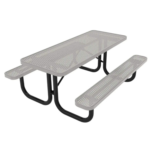 6 FT Commercial Rectangular Outdoor Picnic Table