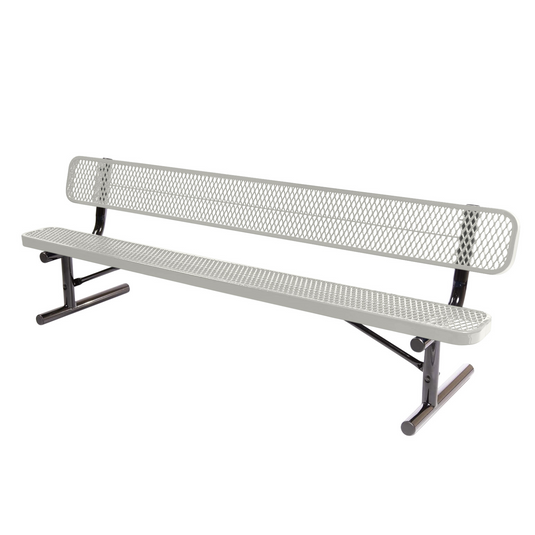 Expanded Metal Park Bench with Portable Frame