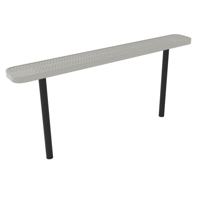 Load image into Gallery viewer, Durable Punched Steel Park Bench with Inground Mount Frame
