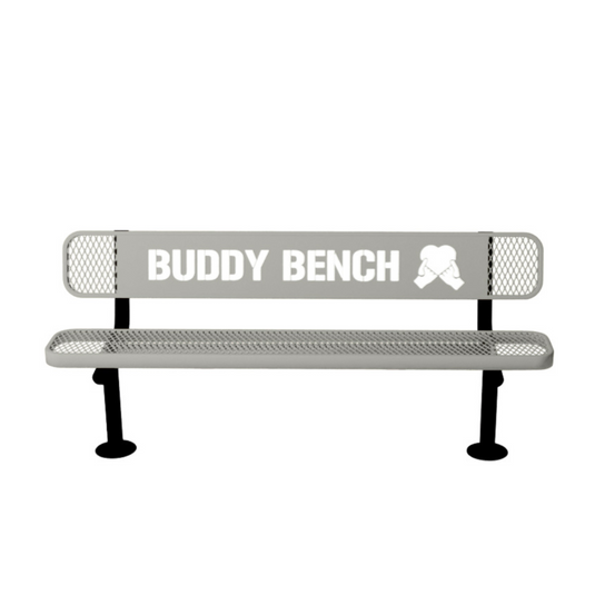 Premium Buddy Bench with Surface Mount Frame