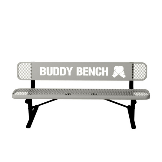 Park & Playground Buddy Bench with Portable Frame