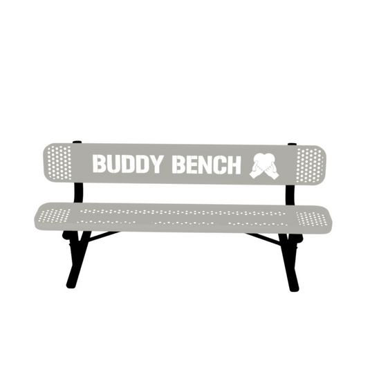 Park & Playground Buddy Bench with Portable Frame