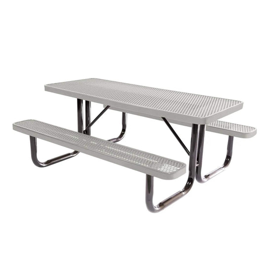 6 FT Commercial Rectangular Outdoor Picnic Table
