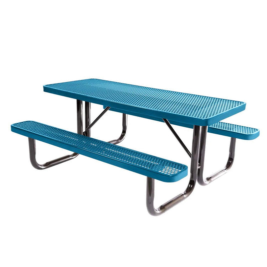 6 FT Commercial Rectangular Outdoor Picnic Table