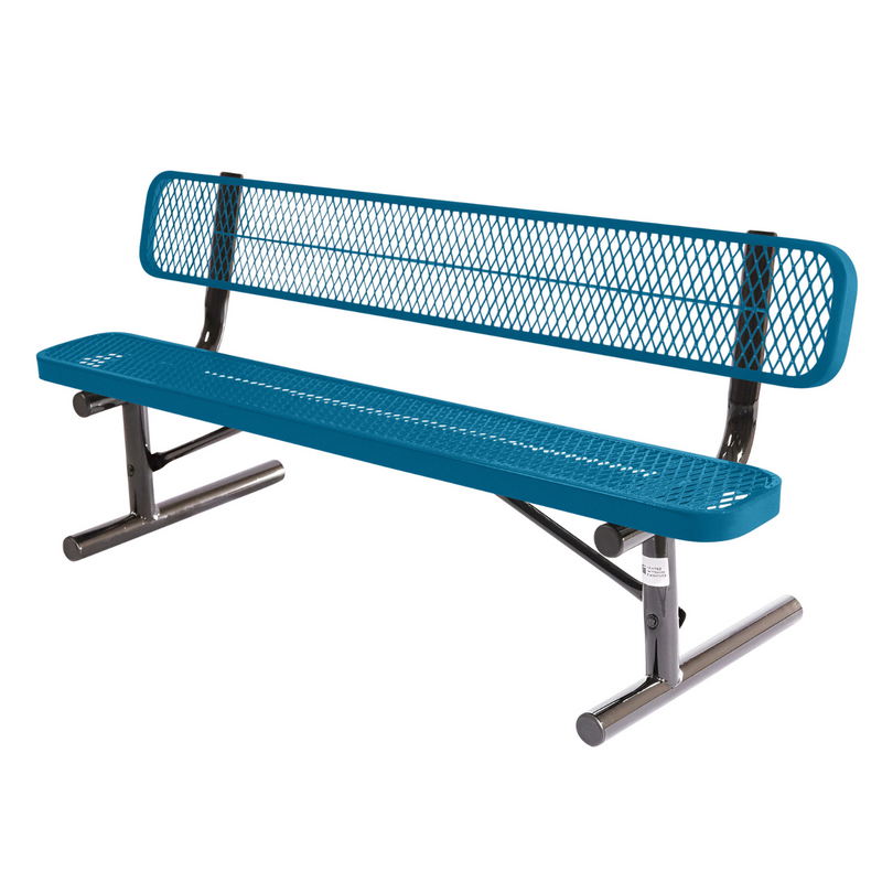 Load image into Gallery viewer, High-Quality Expanded Metal Park Bench with Portable Frame
