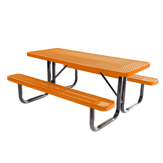 6 FT Commercial Rectangular Outdoor Picnic Table