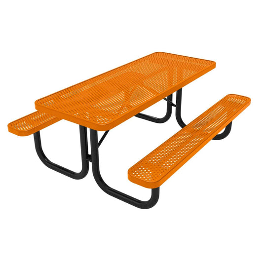 6 FT Commercial Rectangular Outdoor Picnic Table