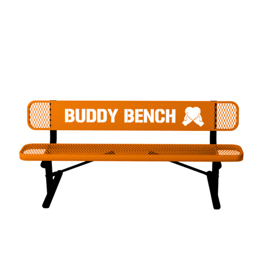 Park & Playground Buddy Bench with Portable Frame