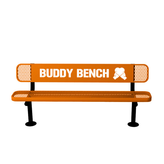 Premium Buddy Bench with Surface Mount Frame