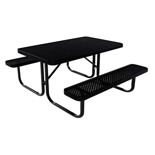4 FT Rectangular Kids Picnic Table With Colored Frame