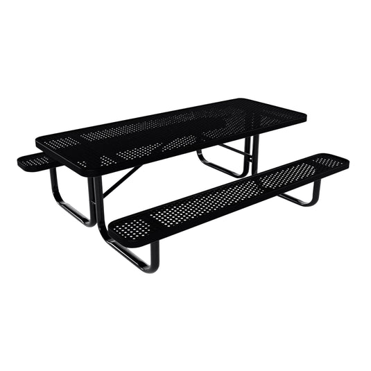 6 FT Rectangular Kids Picnic Table With Colored Frame