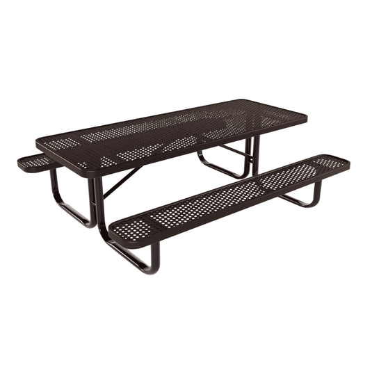 6 FT Rectangular Kids Picnic Table With Colored Frame