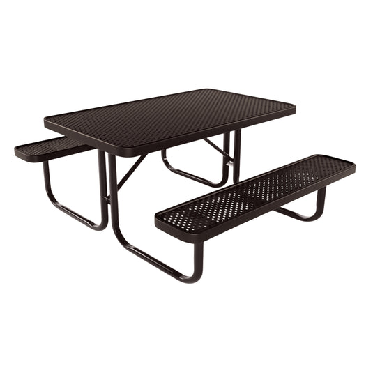 4 FT Rectangular Kids Picnic Table With Colored Frame