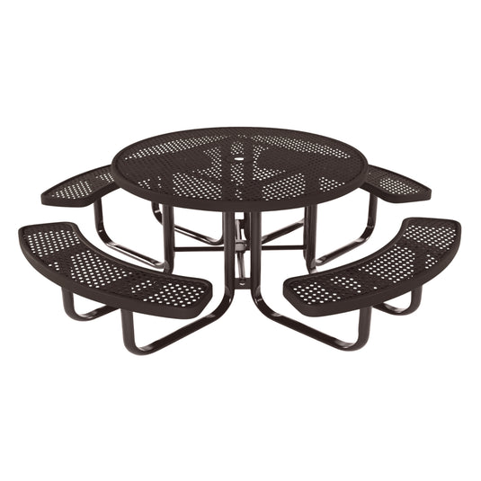 Round Kids Picnic Table With Colored Frame