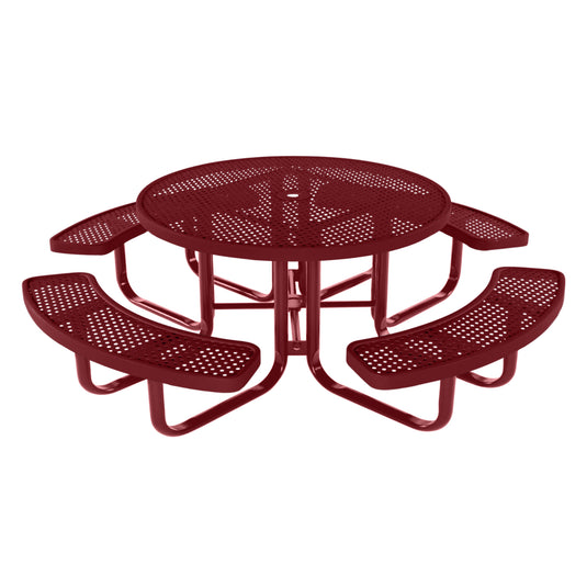 Round Kids Picnic Table With Colored Frame