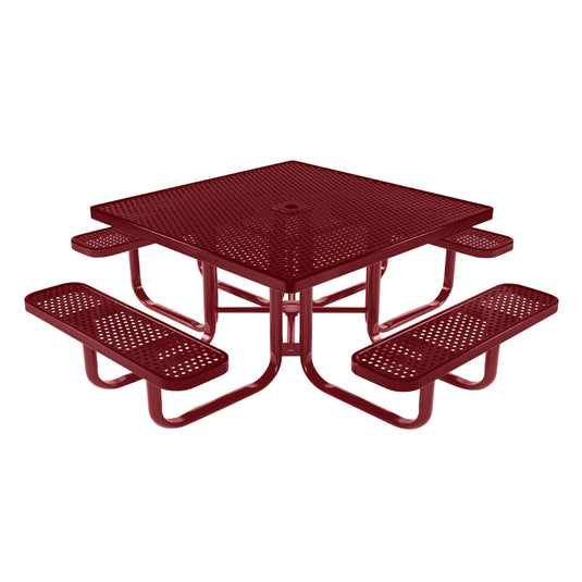 Square Kids Picnic Table With Colored Frame