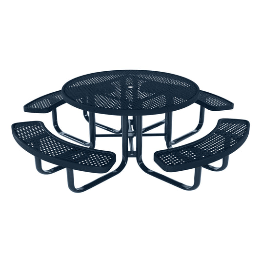 Round Kids Picnic Table With Colored Frame