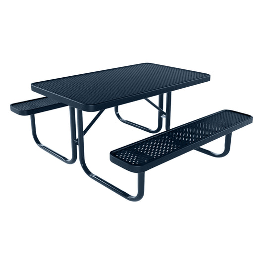 4 FT Rectangular Kids Picnic Table With Colored Frame