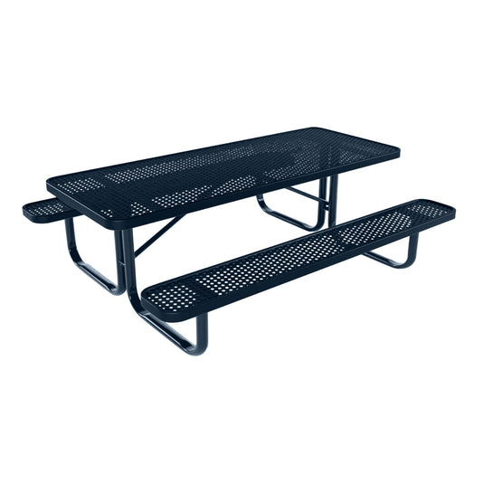 6 FT Rectangular Kids Picnic Table With Colored Frame