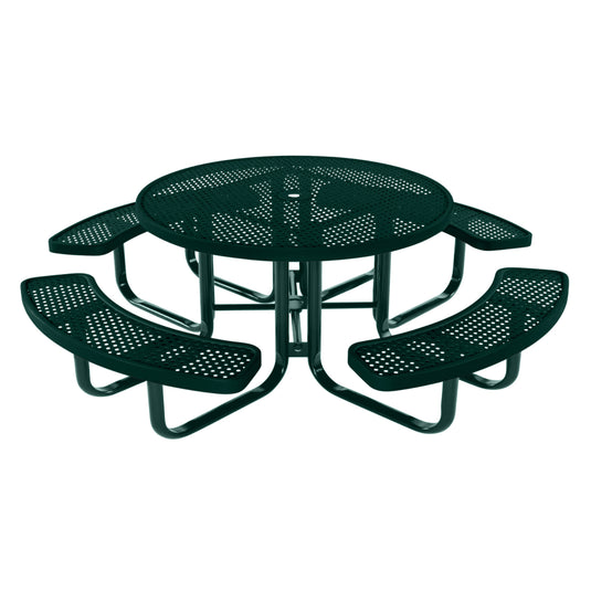 Round Kids Picnic Table With Colored Frame