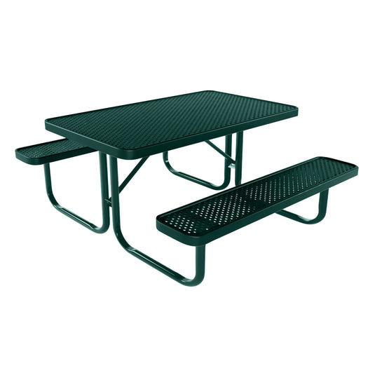 4 FT Rectangular Kids Picnic Table With Colored Frame