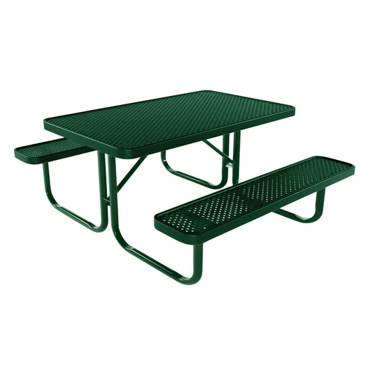 4 FT Rectangular Kids Picnic Table With Colored Frame