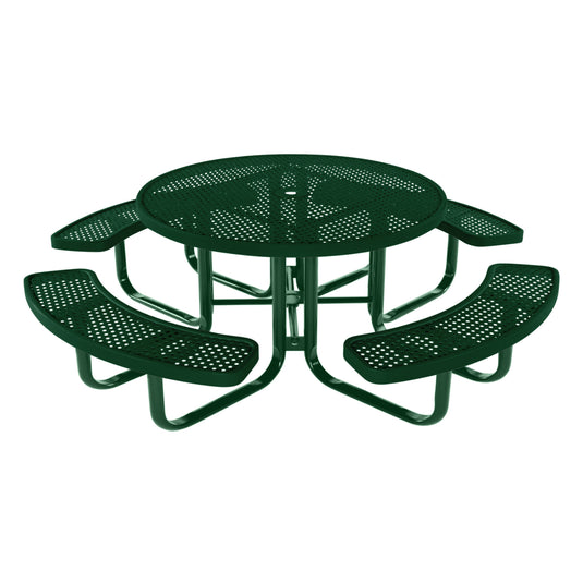 Round Kids Picnic Table With Colored Frame
