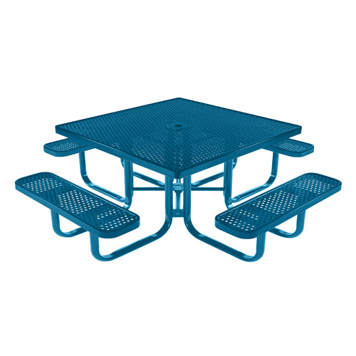 Square Kids Picnic Table With Colored Frame