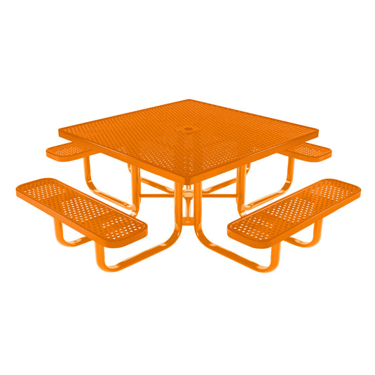 Square Kids Picnic Table With Colored Frame