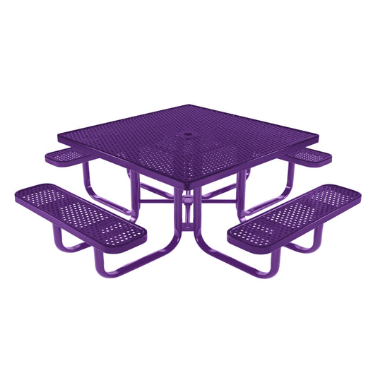Square Kids Picnic Table With Colored Frame