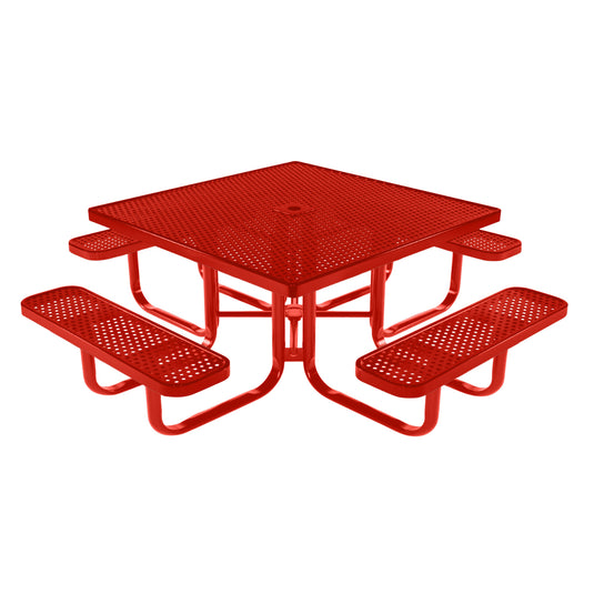 Square Kids Picnic Table With Colored Frame