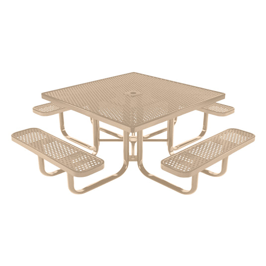 Square Kids Picnic Table With Colored Frame