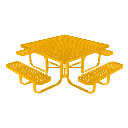 Square Kids Picnic Table With Colored Frame