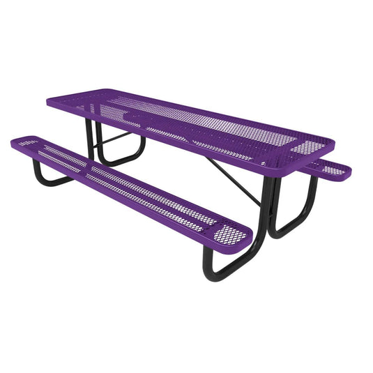 8 FT Commercial Rectangular Outdoor Picnic Table